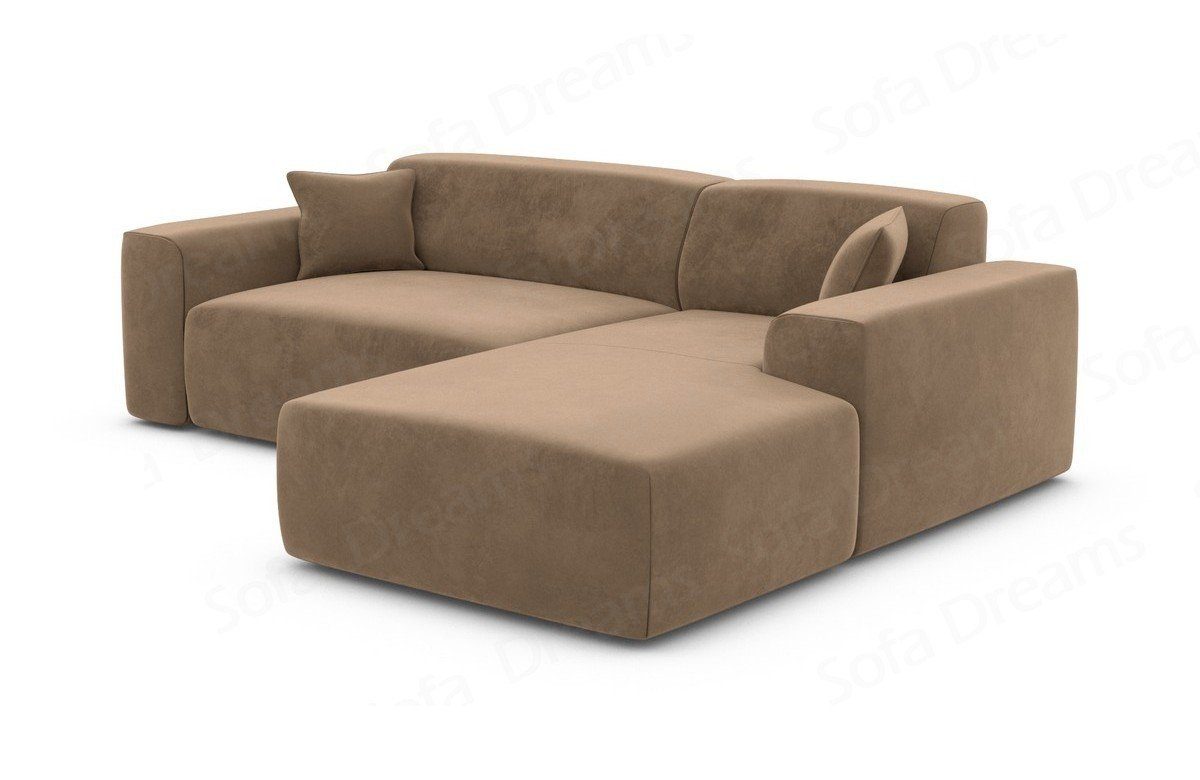 Sofa Dreams Ecksofa Design Samt Stoff Sofa Mallorca L Form kurz Modern Stoffsofa, Loungesofa
