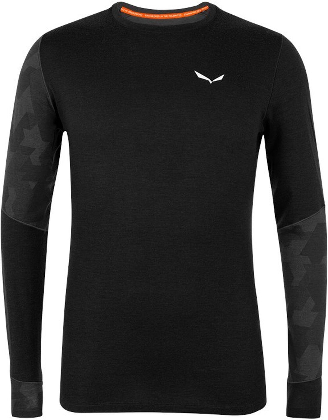 Salewa T-Shirt CRISTALLO WARM AMR M L/S TEE. BLACK OUT