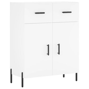 furnicato Sideboard Highboard Weiß 69,5x34x180 cm Holzwerkstoff