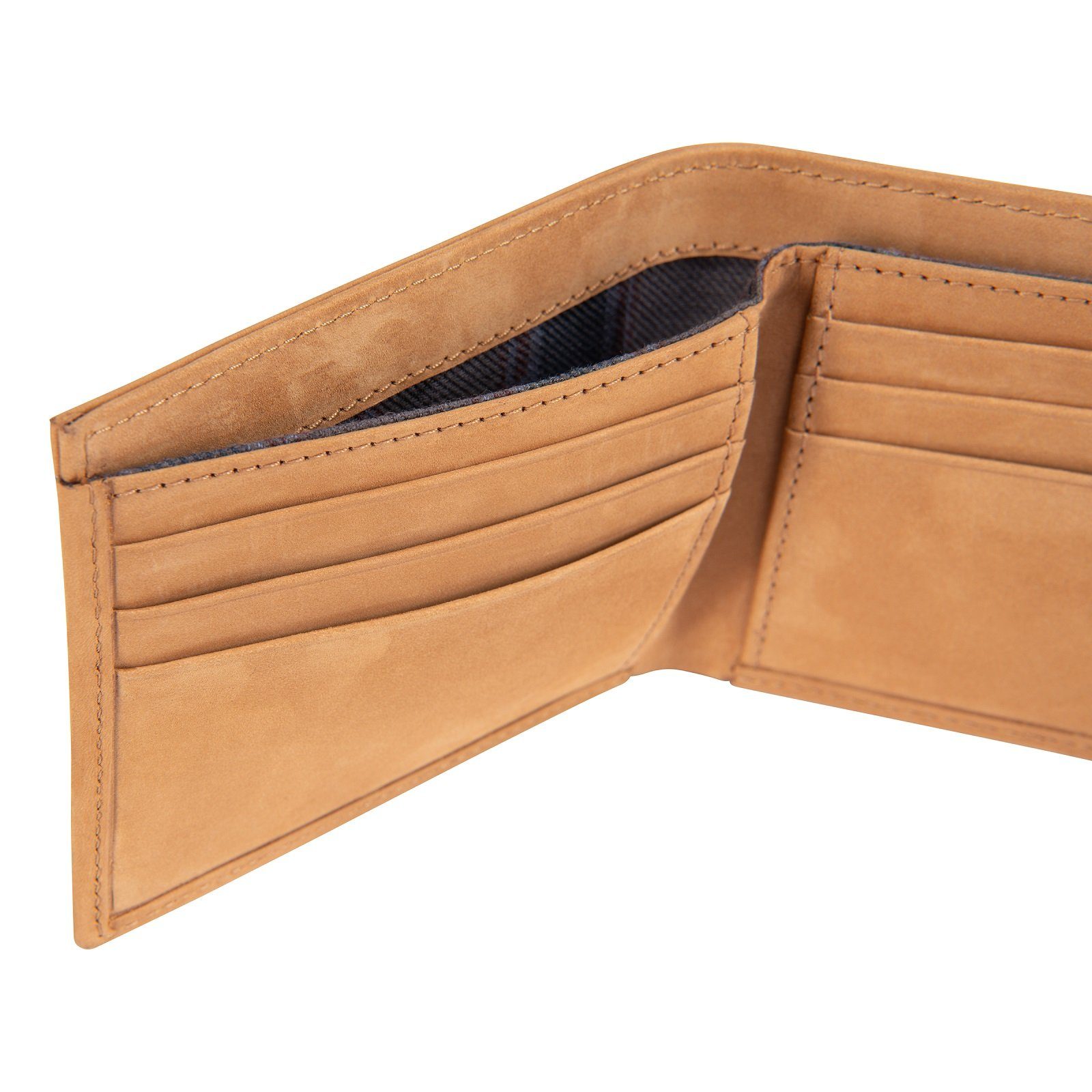 Carhartt Brieftasche Saddle Leather Bifold Wallet (1-tlg), Wollinnenfutter