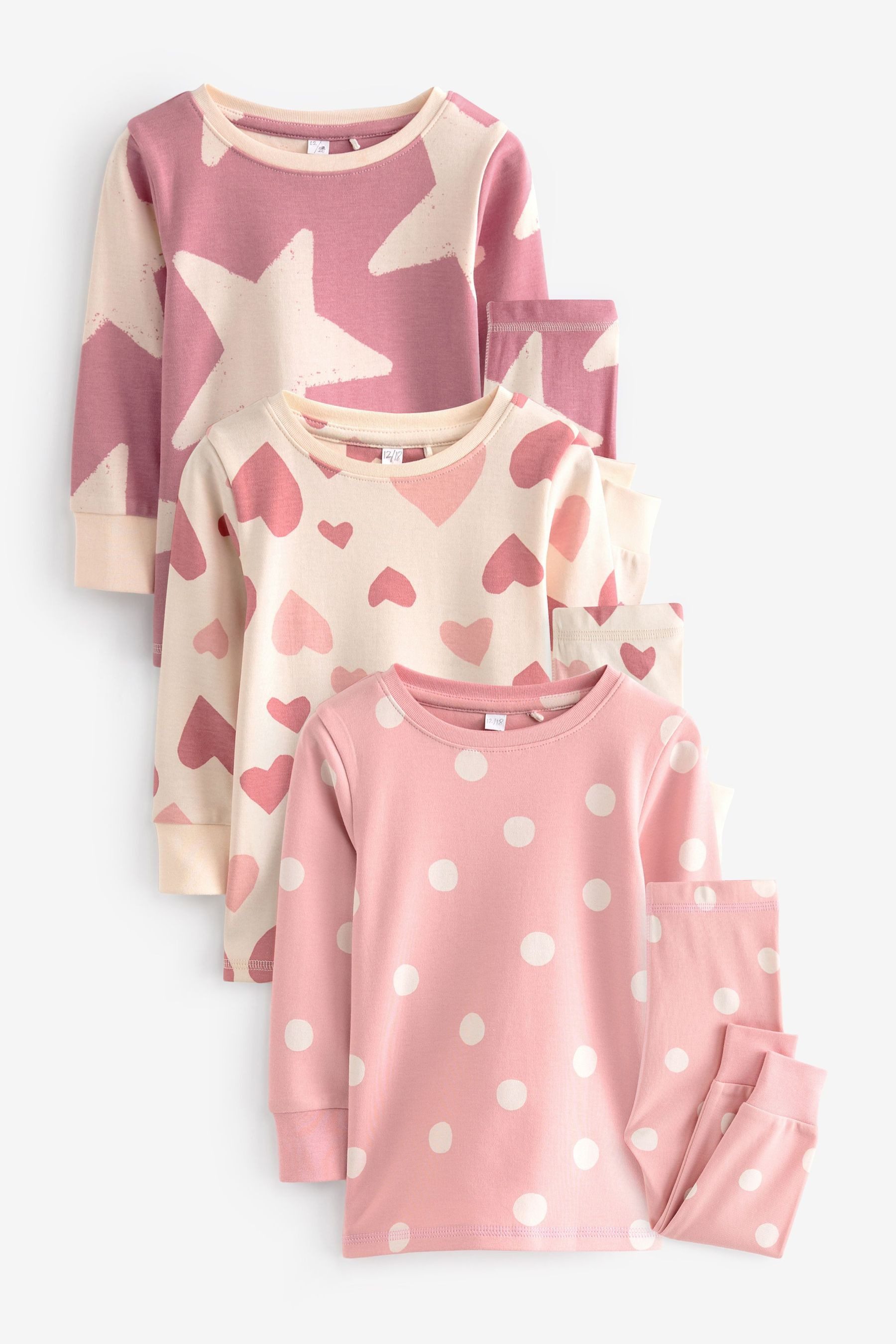 Next Pyjama Snuggle Schlafanzug im 3er-Pack, günstig online kaufen
