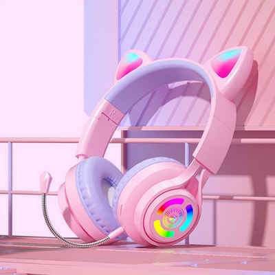 Diida Bluetooth-Kopfhörer,Kabelgebundene/kabellose Навушники,RGB-Leuchten Навушники