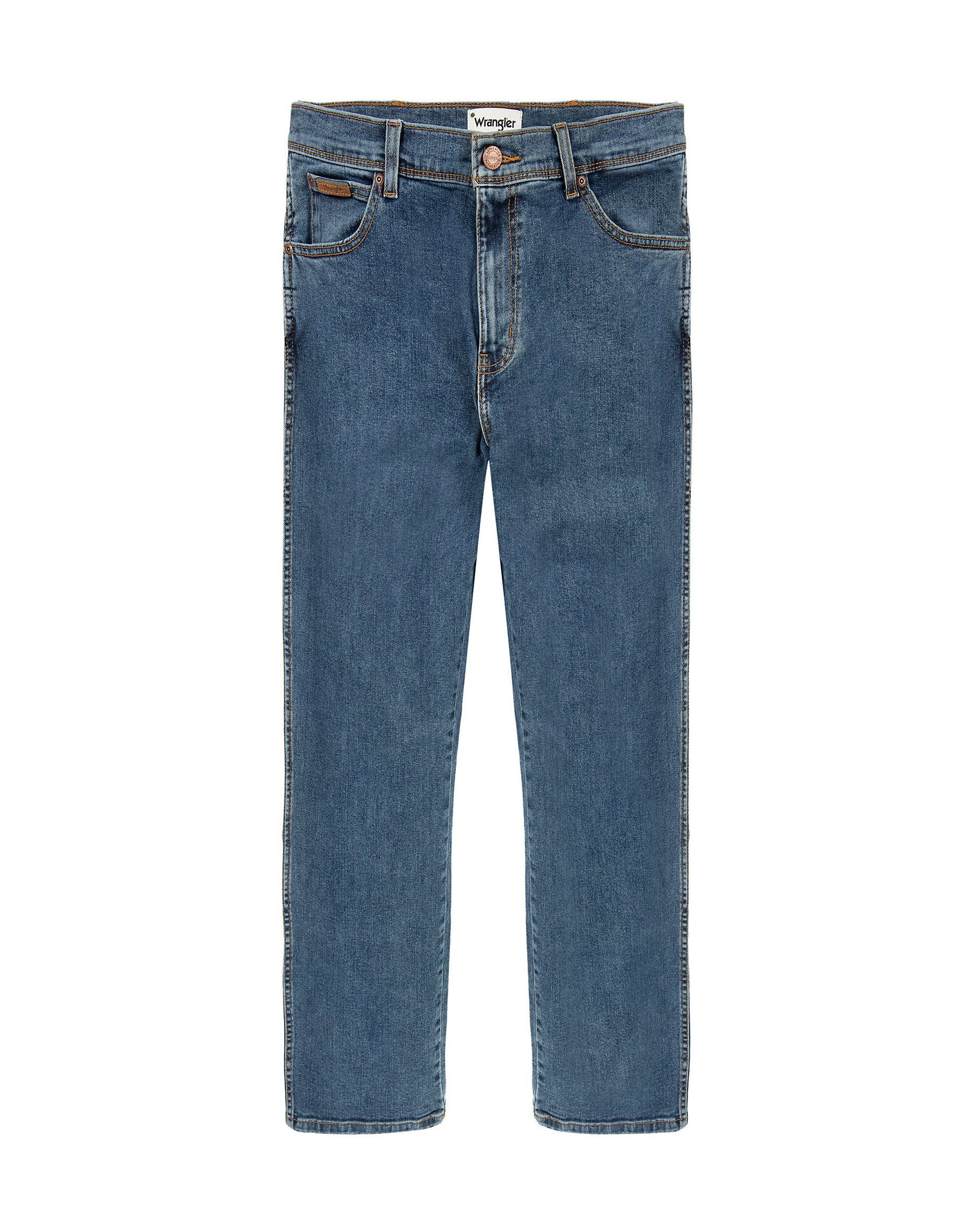 Wrangler 5-Pocket-Jeans WRANGLER TEXAS SLIM stonewash vintage blue W12S33010