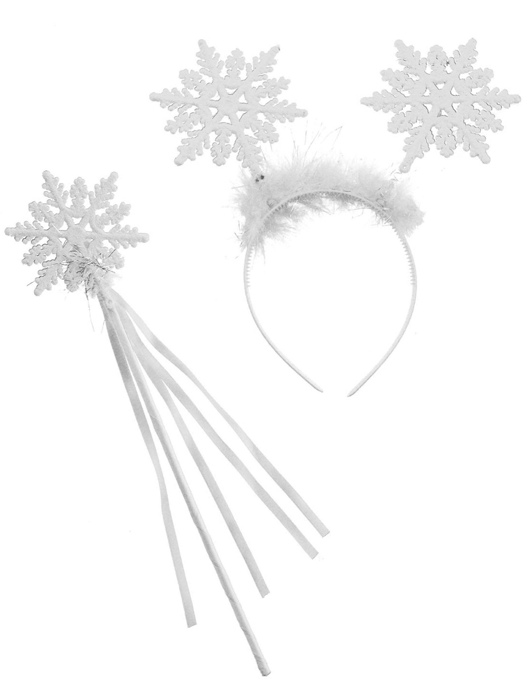 Espa Kostüm Schnee-Engel-Set Accessoire-Set für Engel 2-teilig weiss