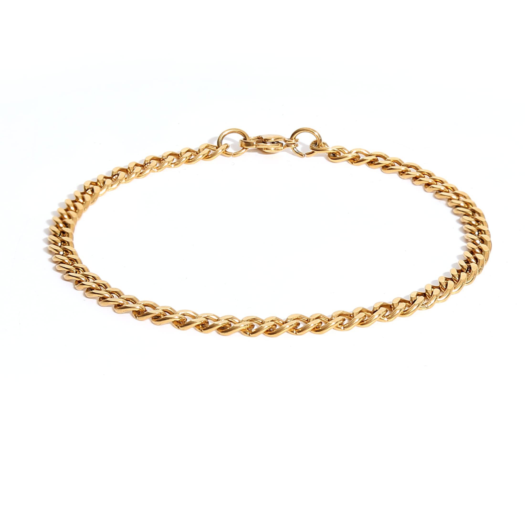 MADE BY NAMI Panzerarmband Edelstahl Armband Herren Gliederarmband Edelstahlarmband Minimalistisch Dezent Rostfrei mehr