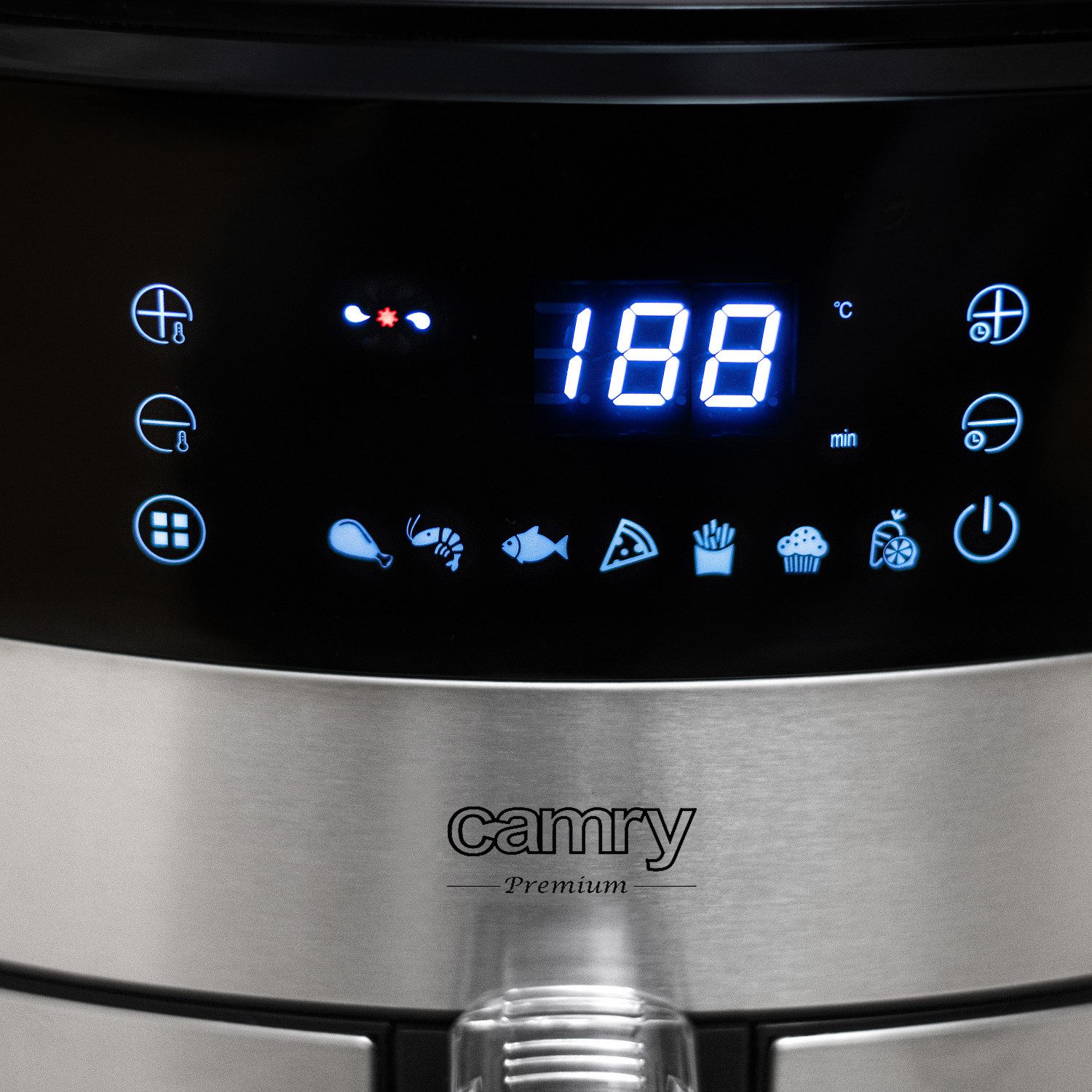 Camry Heißluftfritteuse, 2500 W, Airfryer fettfreie Fritteuse 5L 9 Programme