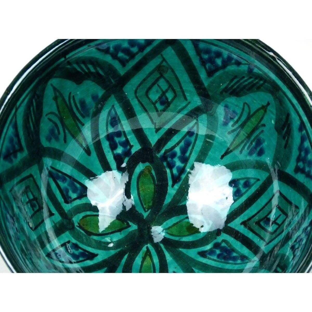 SIMANDRA Keramikschale, Schüssel Keramik, 1-tlg), marokkanische (XXL, Orientalische handrabeit Grün