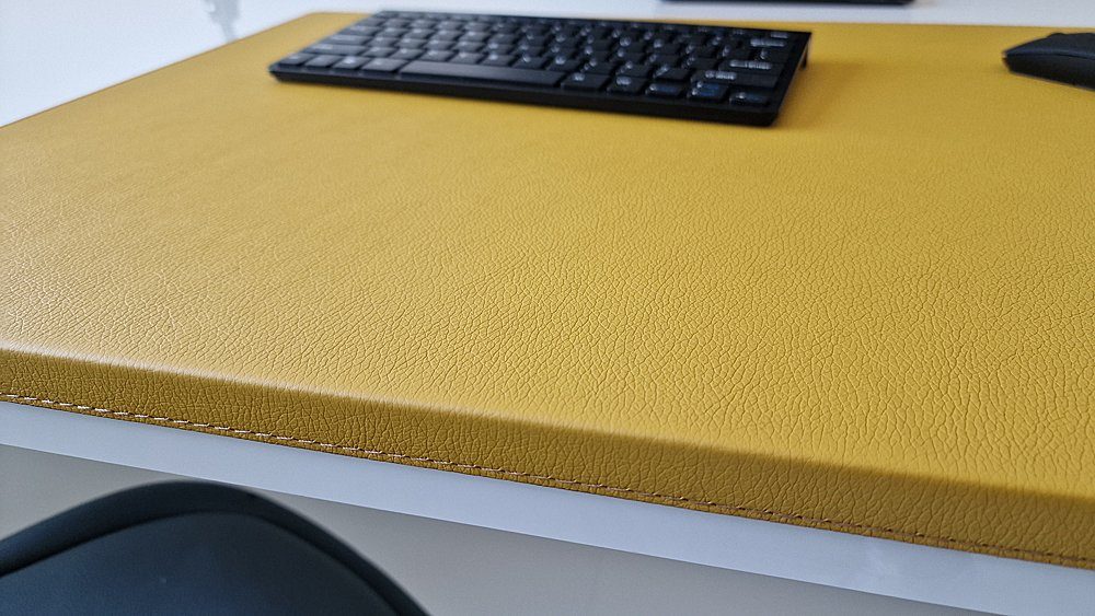 Profi Mats Schreibtischunterlage mit Kantenschutz SanftLux Kunst Leder 12 Farben – Bild 4 von 5