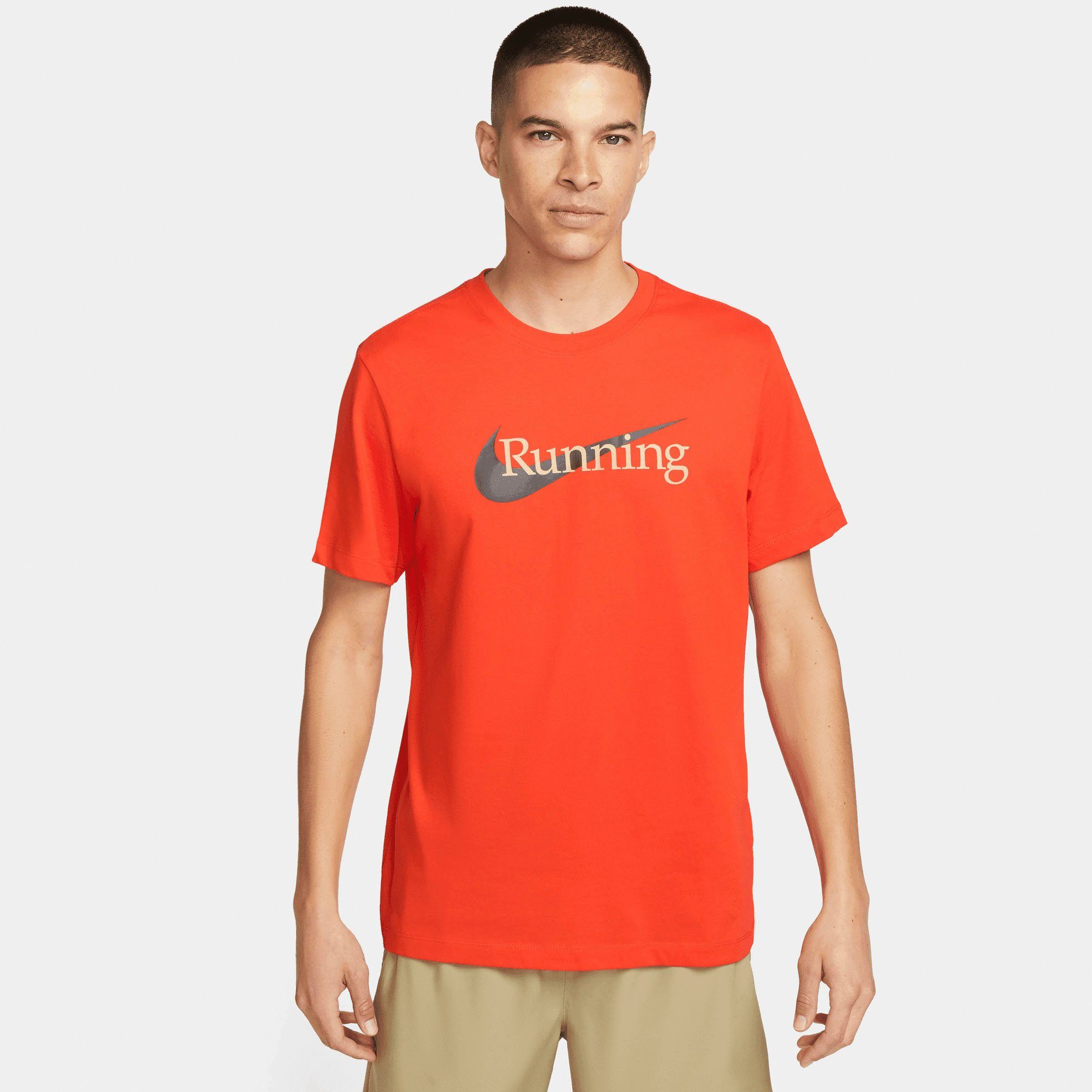 rot Nike Running Laufshirt Dri-FIT Men's T-Shirt