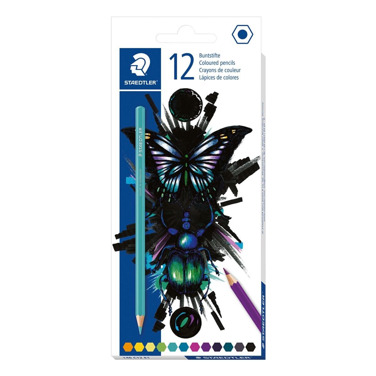 STAEDTLER Buntstift 146 C Edition cool & cute, (12-tlg), weiche Mine / leicht mischbare Farben