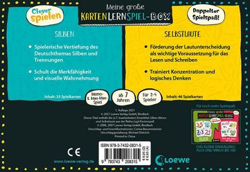 Loewe Spiel, Clever Spielen - Meine große KartenLernSpiel-Box - Silben/Selbstlaute