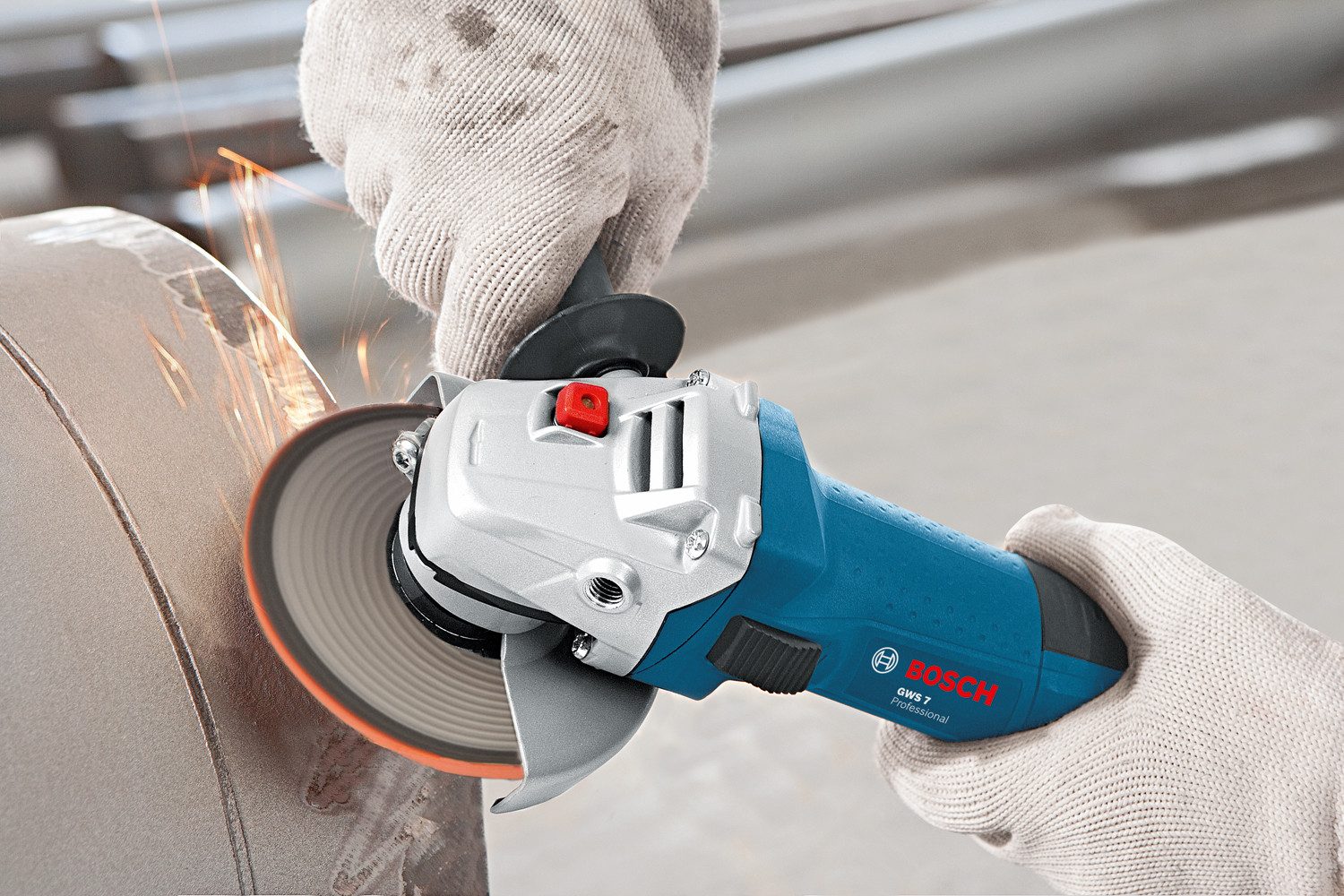 Bosch Professional Winkelschleifer »GWS 7-115 E«, 720 W mit Drehzahlvorwahl