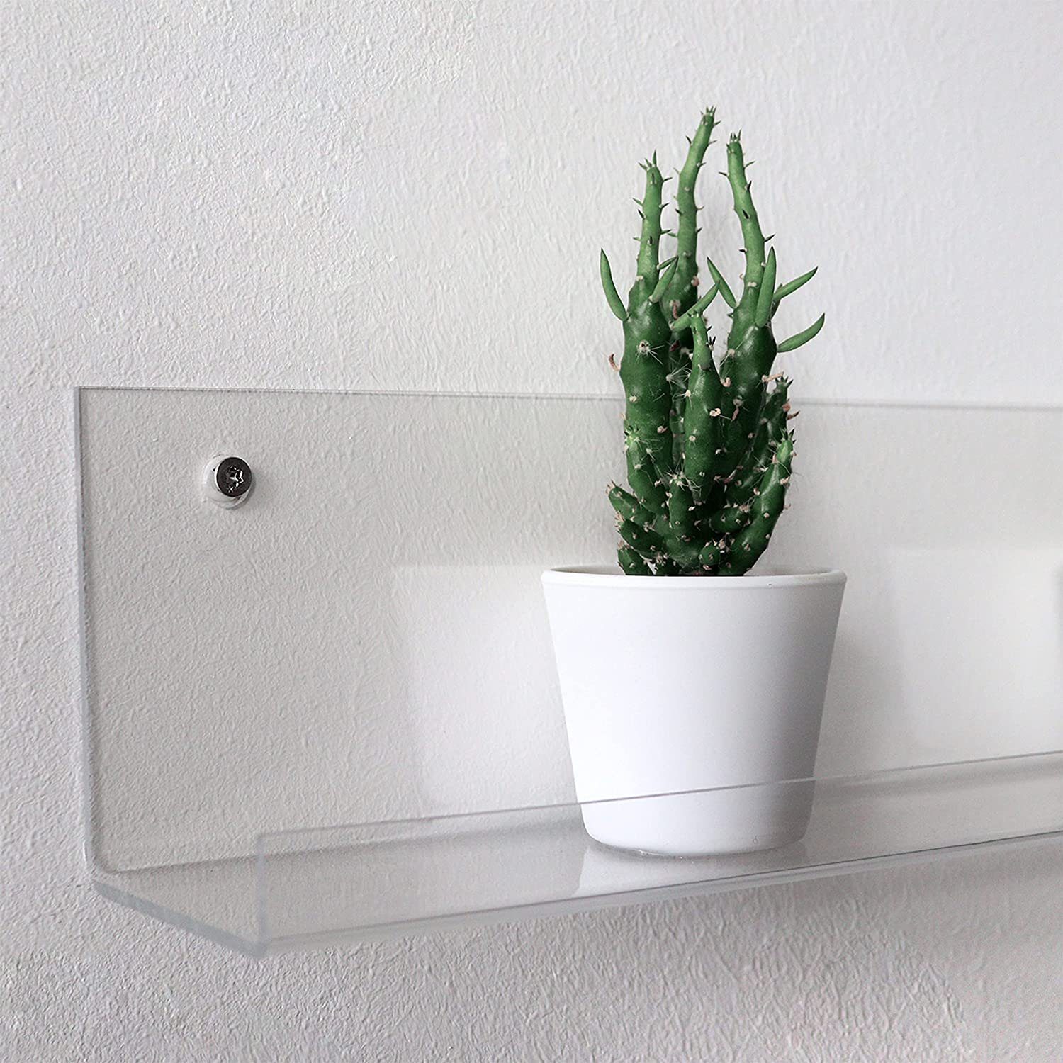 queence Bilderleiste Galerieboard - Bilderboard - Acrylglas - 7 Größen Bilderregal, Regal, Montagematerial ist dabei