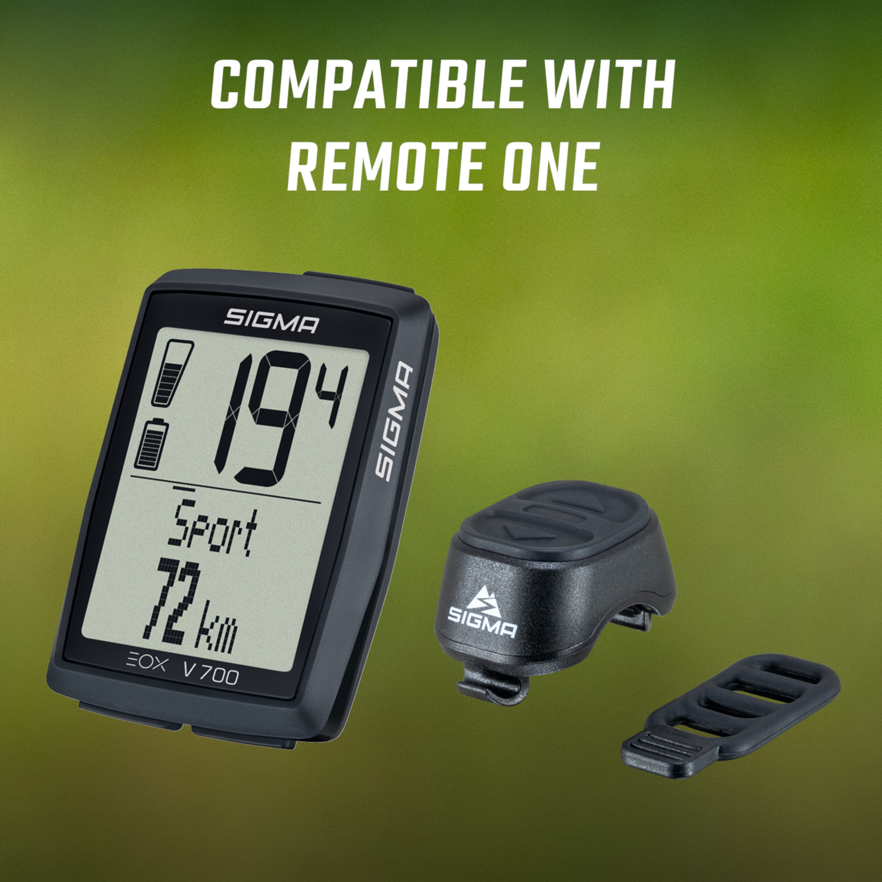 SIGMA Fahrradcomputer EOX View 700 E-Bike Computer Fahrradtacho