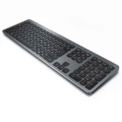 Aplic Wireless-Tastatur (kabellose Tastatur mit Numpad 2,4 Ghz Wireless Keyboard mit 110 Tasten)