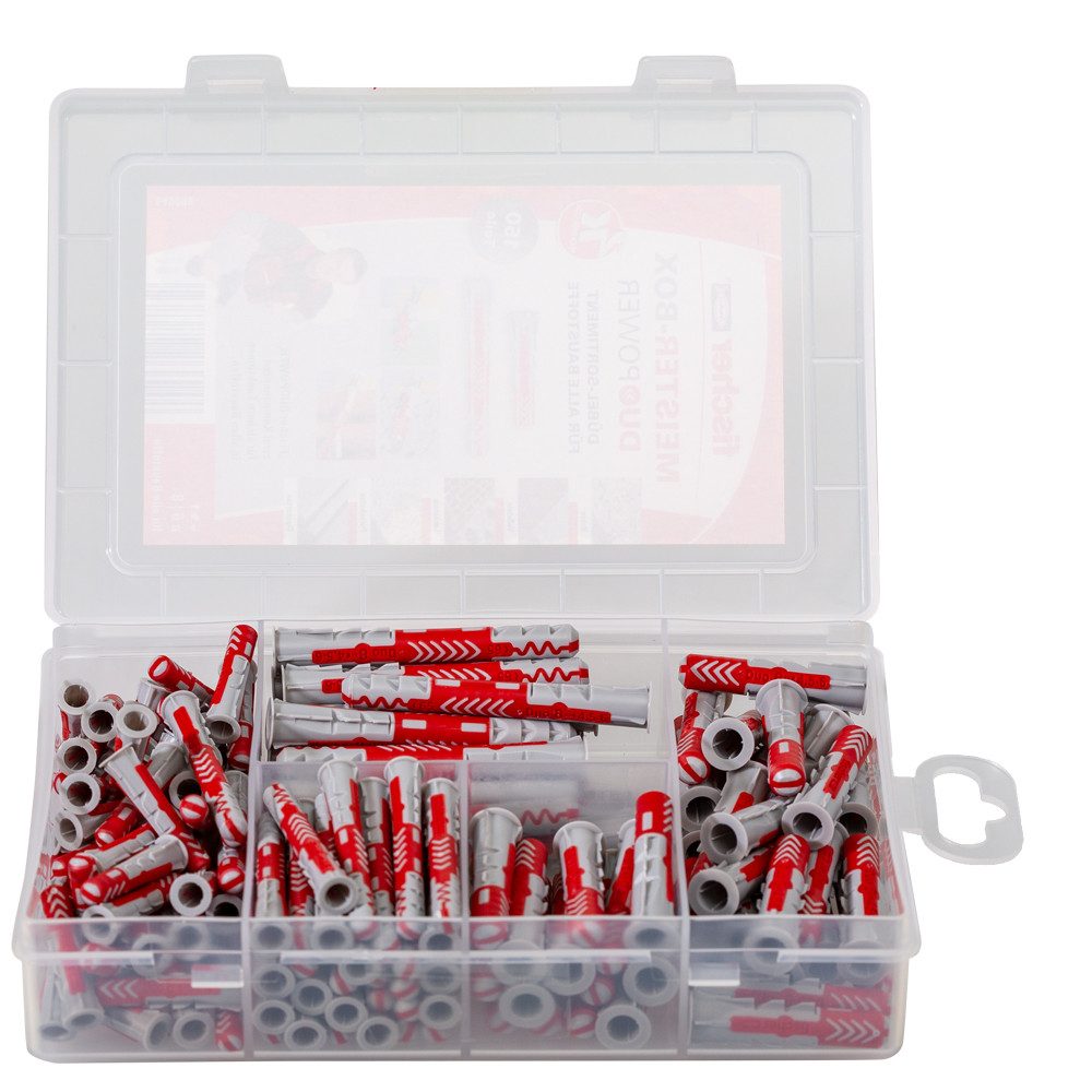 fischer Dübel-Set Meister-Box DUOPOWER kurz/lang, (150-tlg)