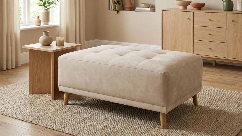 OTTO home Hocker Greve, Polsterhocker Greve passend zum Sofa, Breite 104 cm