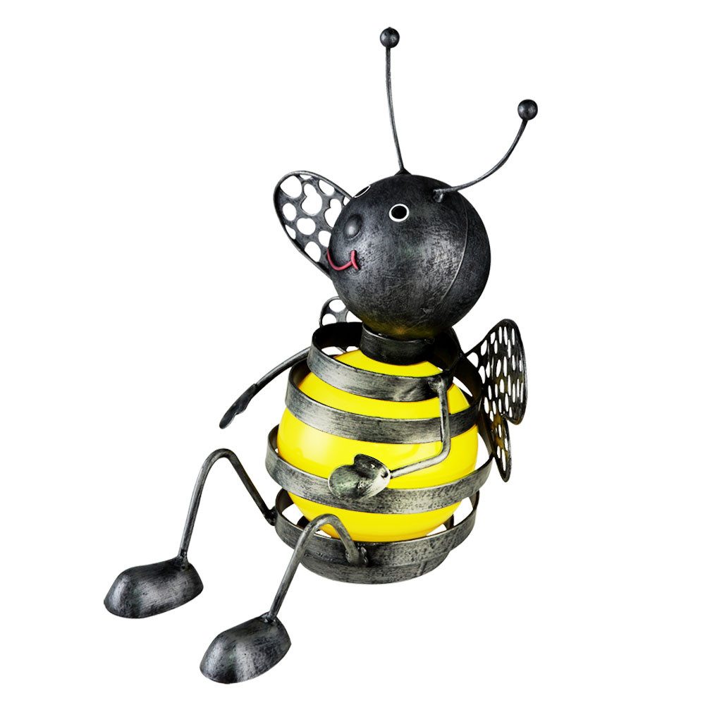 GLOBO LIGHTING Gartenleuchte, LED-Leuchtmittel fest verbaut, Solar Biene au günstig online kaufen