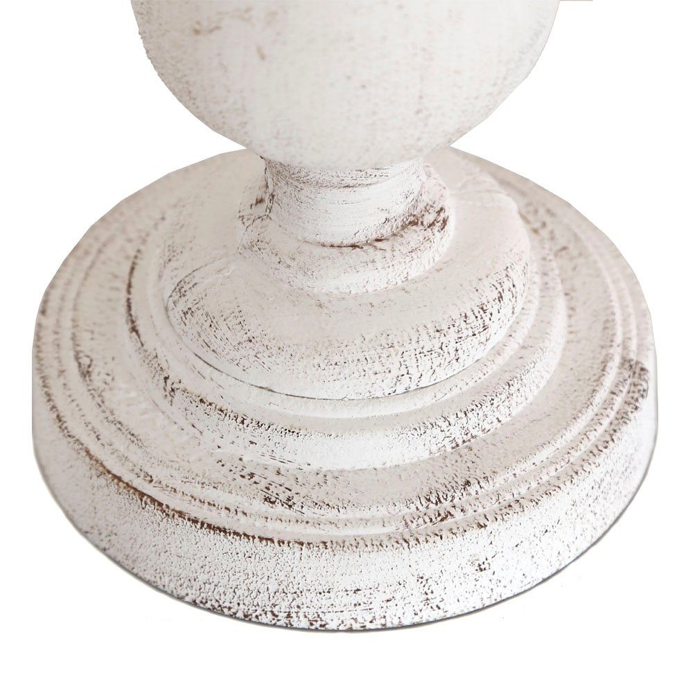 Grafelstein Tischleuchte Tischlampe ROSY DREAMS weiß mit kleinen Stoffrosen günstig online kaufen