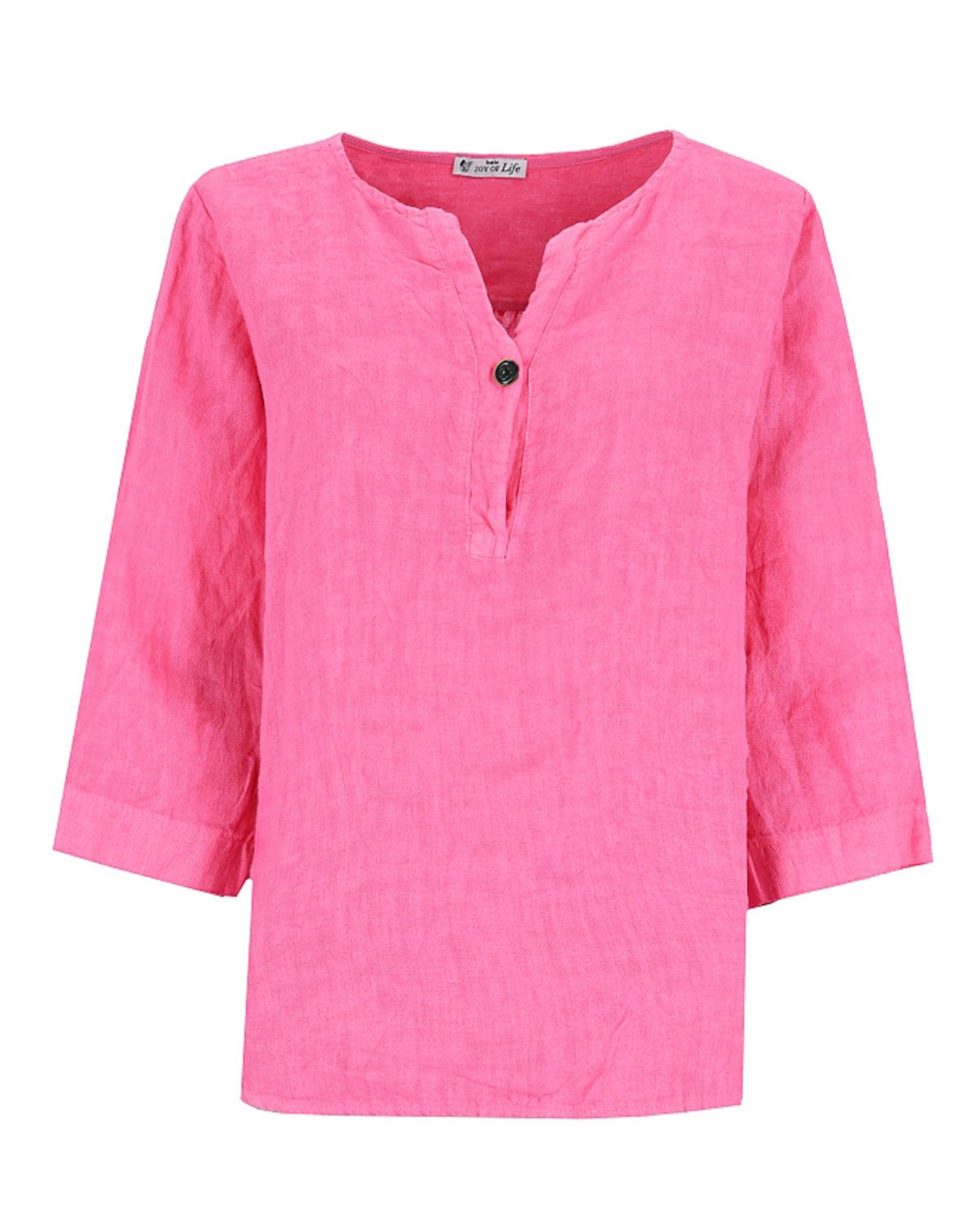 Hajo Blusentop Bluse Soft Linen 3/4 Arm günstig online kaufen