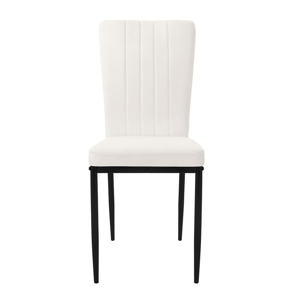 ML-DESIGN Stuhl Esszimmerstuhl mit Rückenlehne Samtbezug & Metallbeinen Küc günstig online kaufen