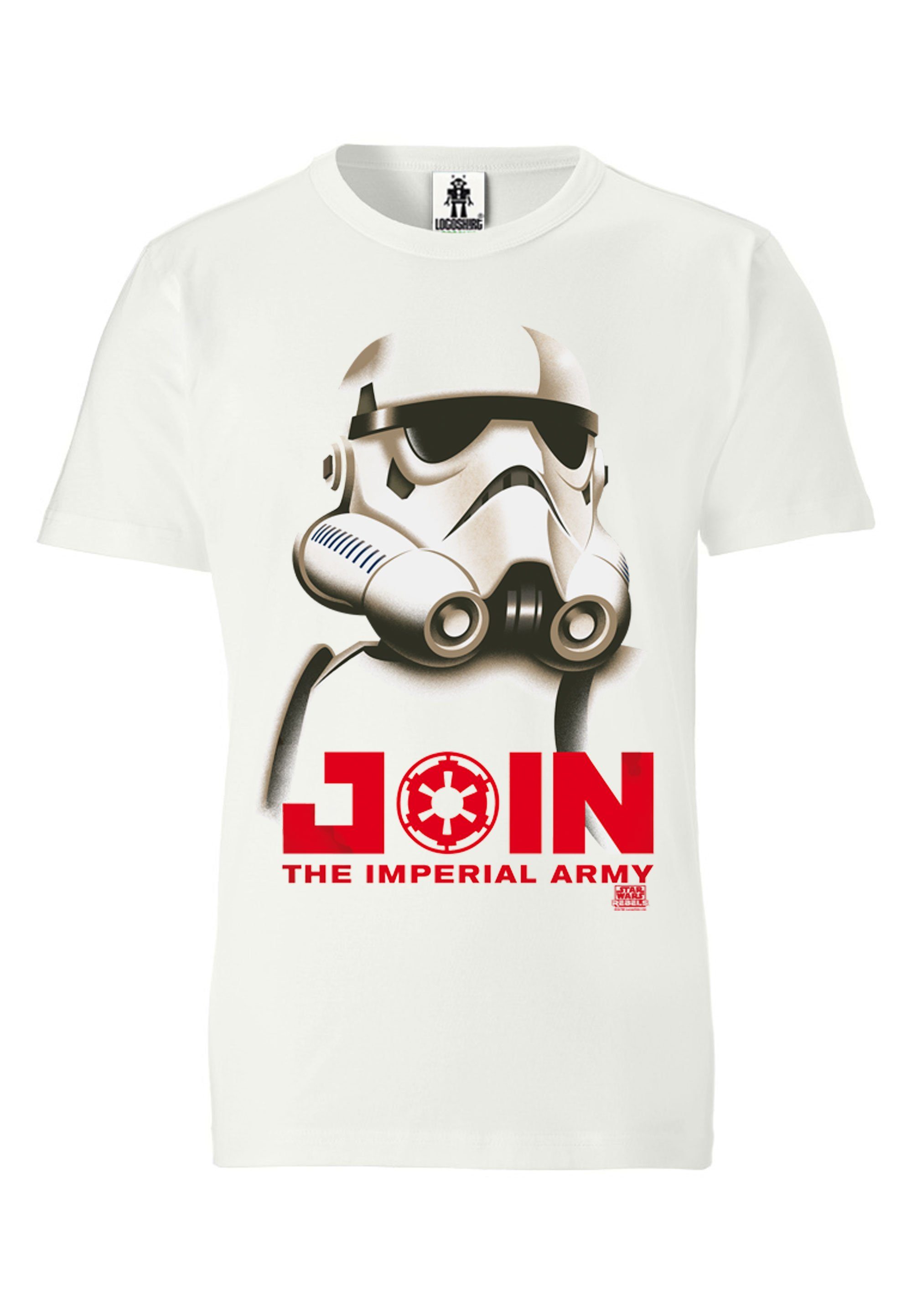 Stormtrooper-Aufdruck Star Wars mit LOGOSHIRT T-Shirt Stormtrooper -