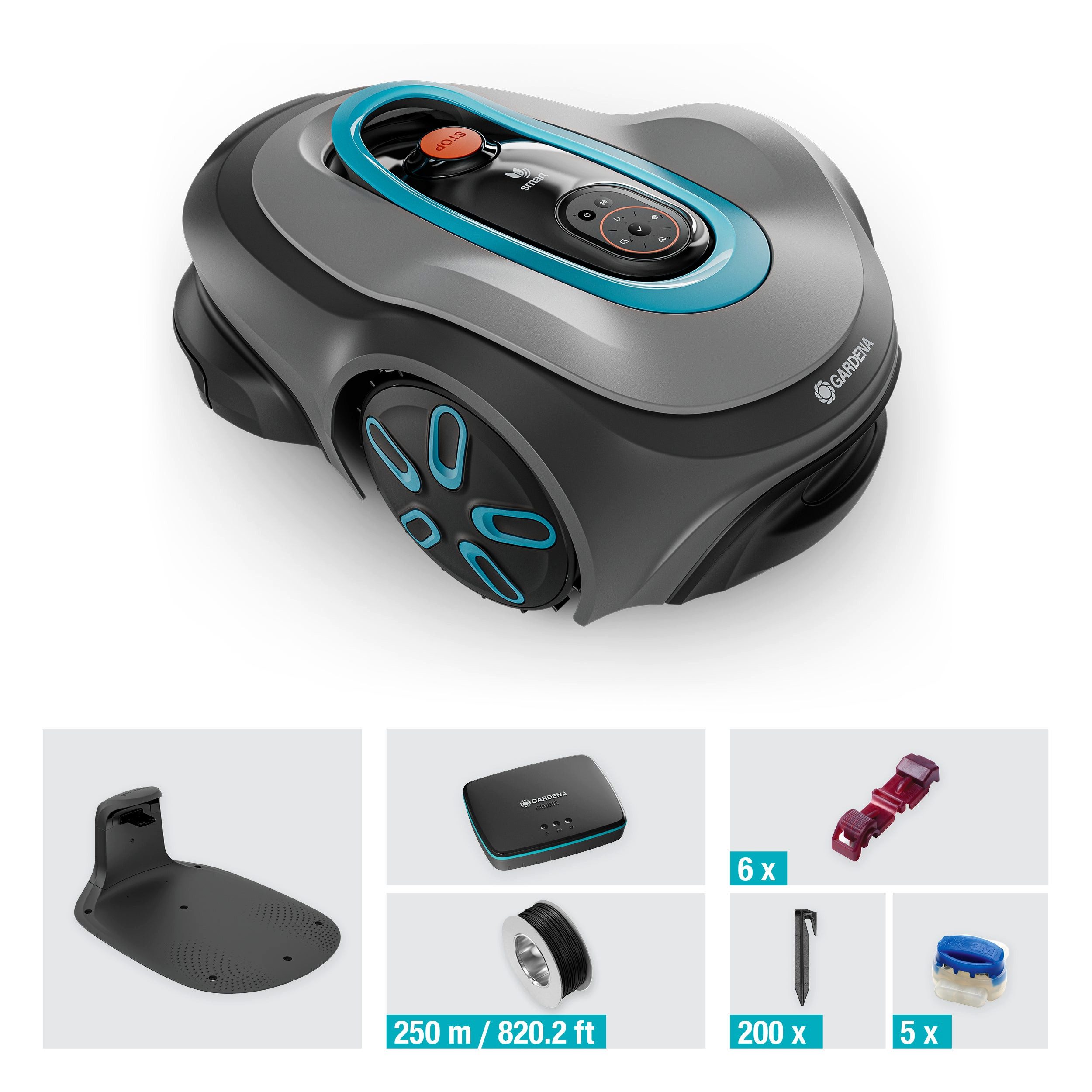 GARDENA Rasenmähroboter smart SILENO, 1...