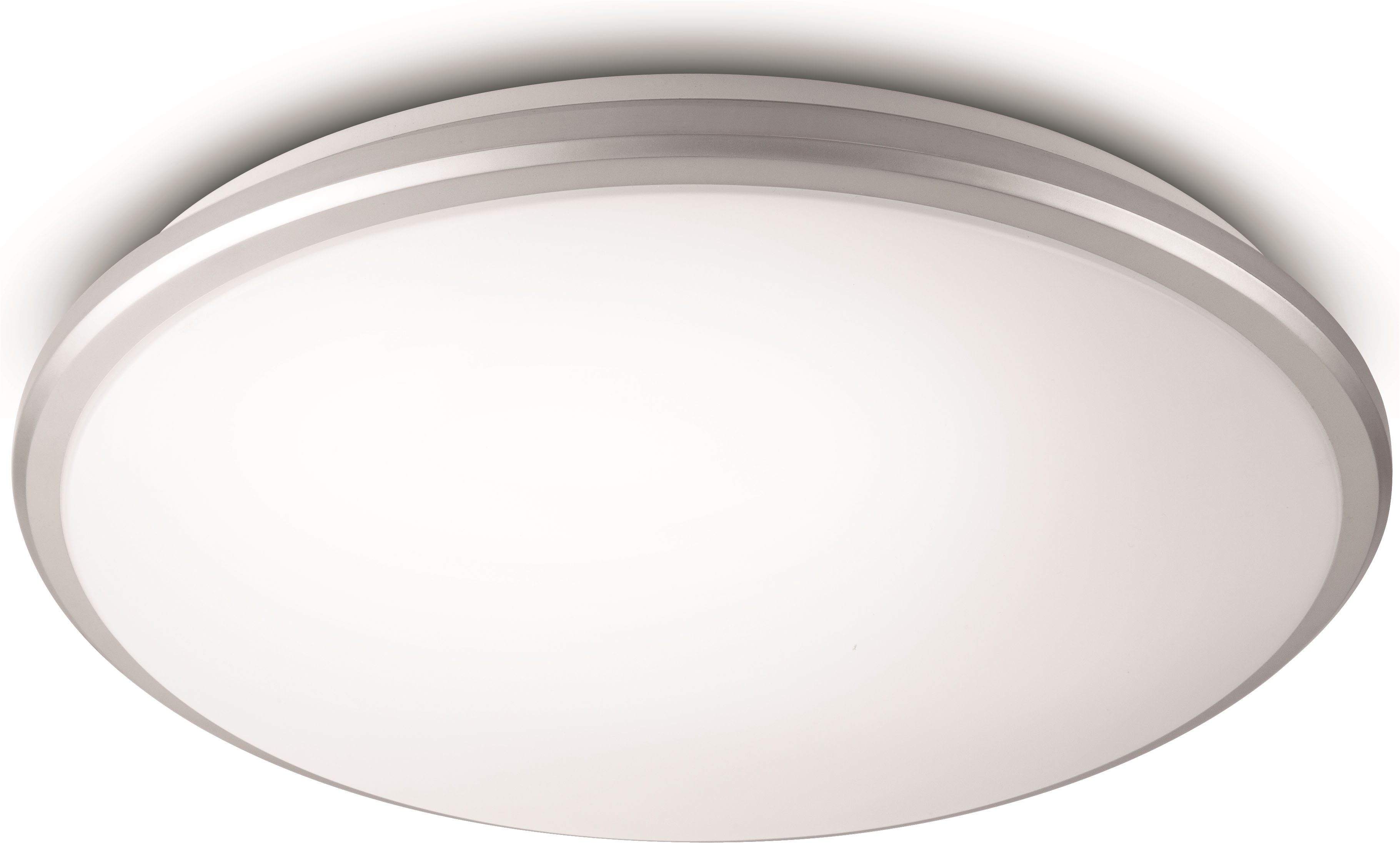 Philips LED Deckenleuchte Twirly 1200lm grau, LED fest integriert, Warmweiß