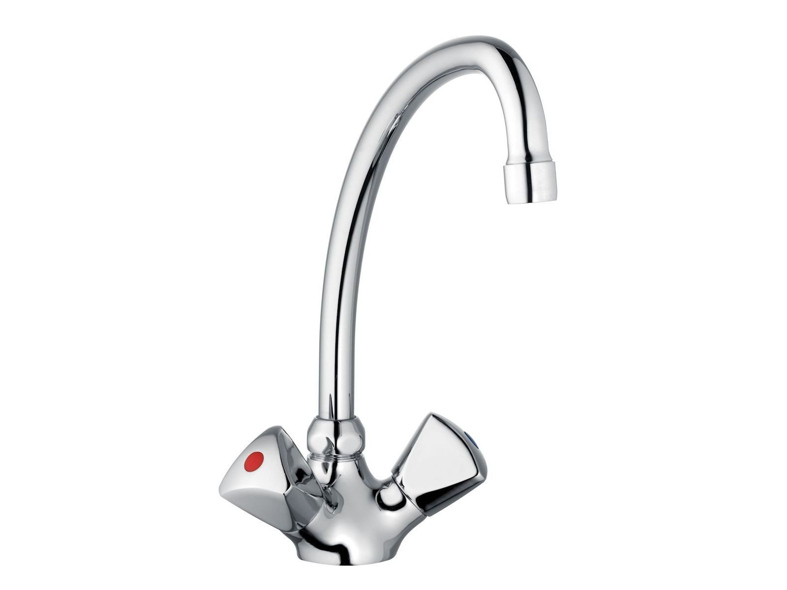 heinrichschulte Küchenarmatur Zweigriff Küchenbatterie classic line - mit HU-Rohrauslauf 200 mm