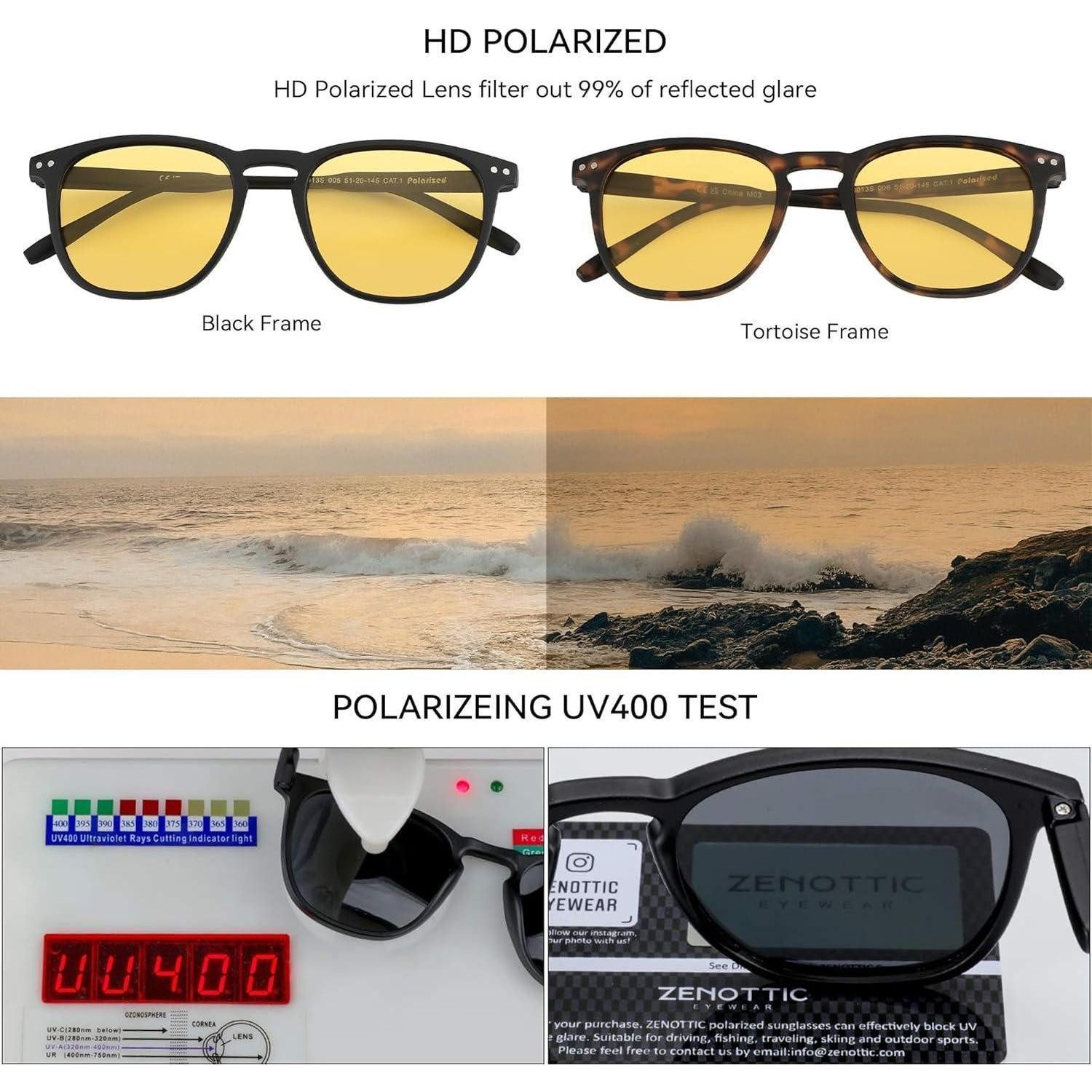 LuxusKollektion Retrosonnenbrille Sonnenbrille Polarisierte Damen Herren C11 2er-pack (Nachtsichtbrille) (2-St) – Bild 4 von 5