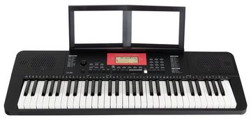 Classic Cantabile Home Keyboard LK-290 61 Leuchttasten-Keyboard mit Anschlagdynamik, (Spar-Set, 3 tlg., inkl. Keyboardständer und Kopfhörer), 580 Sounds, umfangreiche Lernfunktion & Aufnahmefunktion