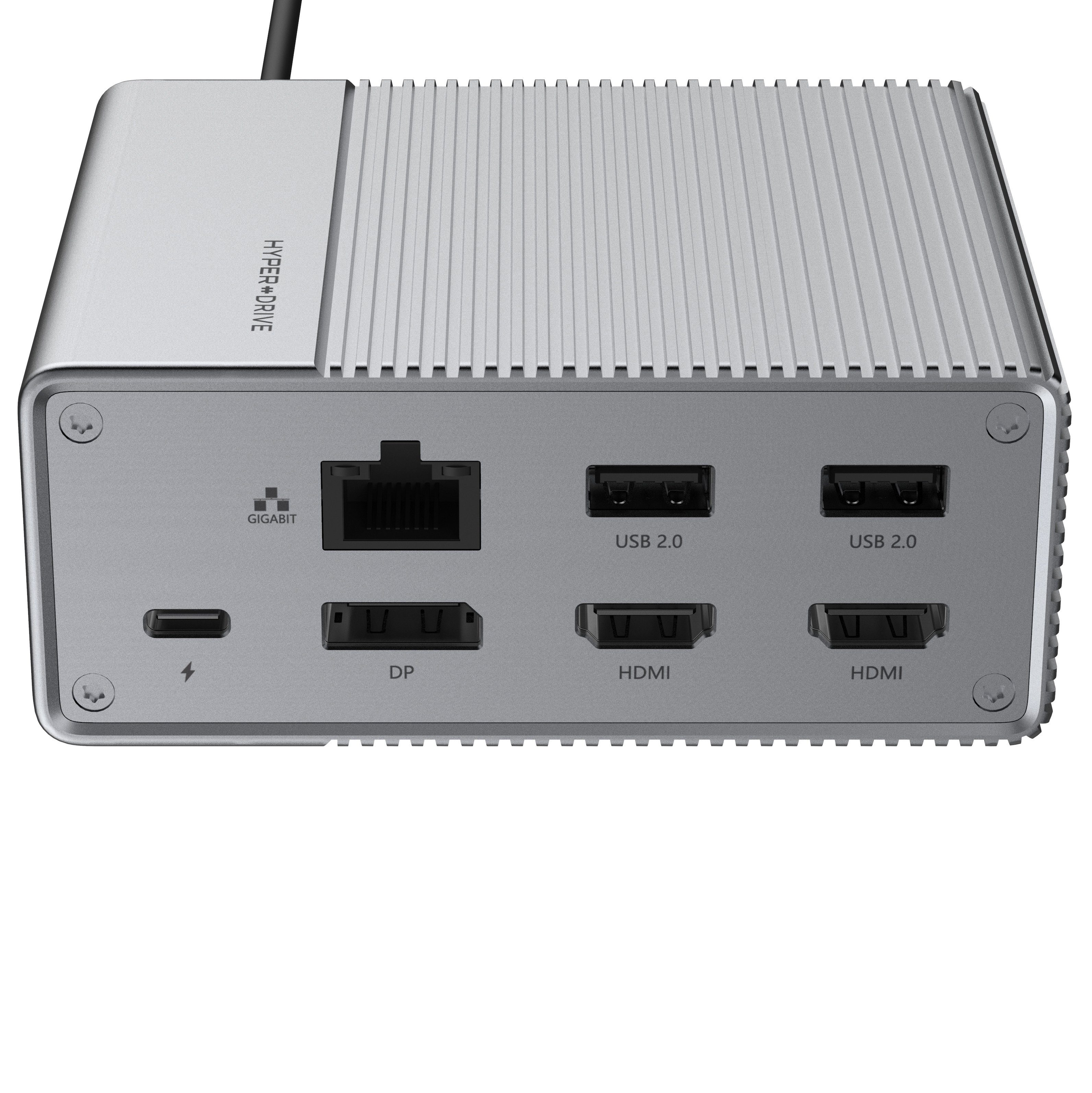 HYPER by Sanho Laptop-Dockingstation »HyperDrive«, [12-in-1 USB-C Hub für  Apple MacBook / USB-C Notebooks, PD mit bis zu 100W, 2x HDMI (4k / 60Hz  HDR), 1x DisplayPort (4k / 60Hz), 2x USB-A
