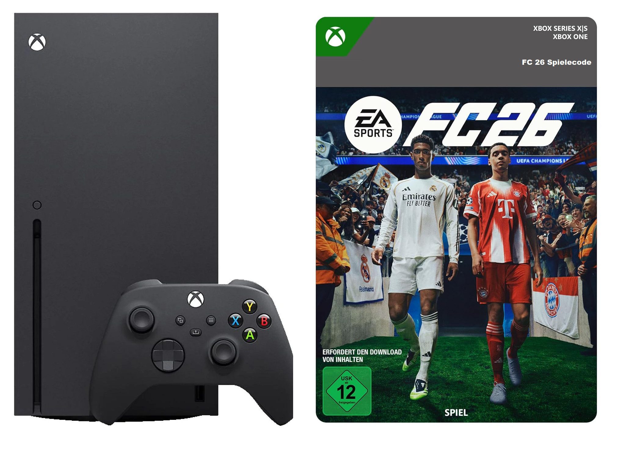 Microsoft Xbox Series X 1TB SSD + FC 26 (FIFA 26) Spielecode Bundle 1TB