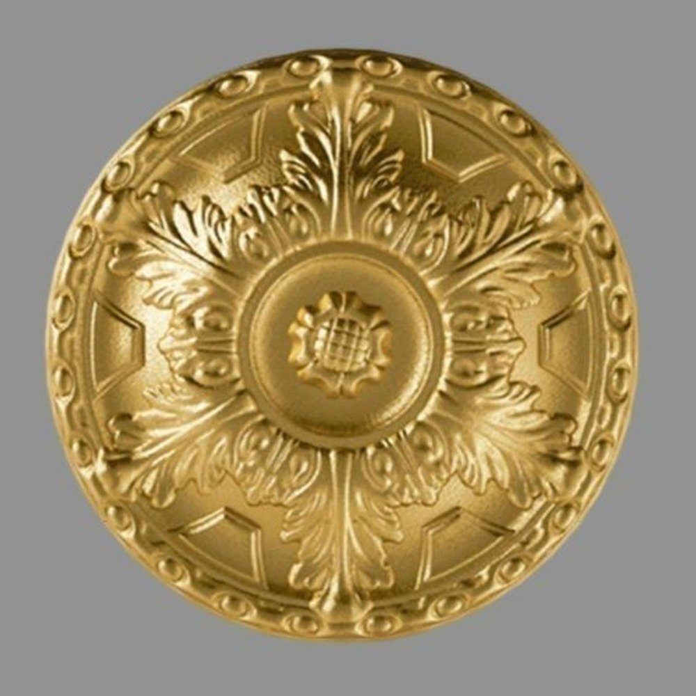 PROVISTON Wanddekoobjekt Stuckrosette, Polystyrol, Durchmesser 400 mm, Gold