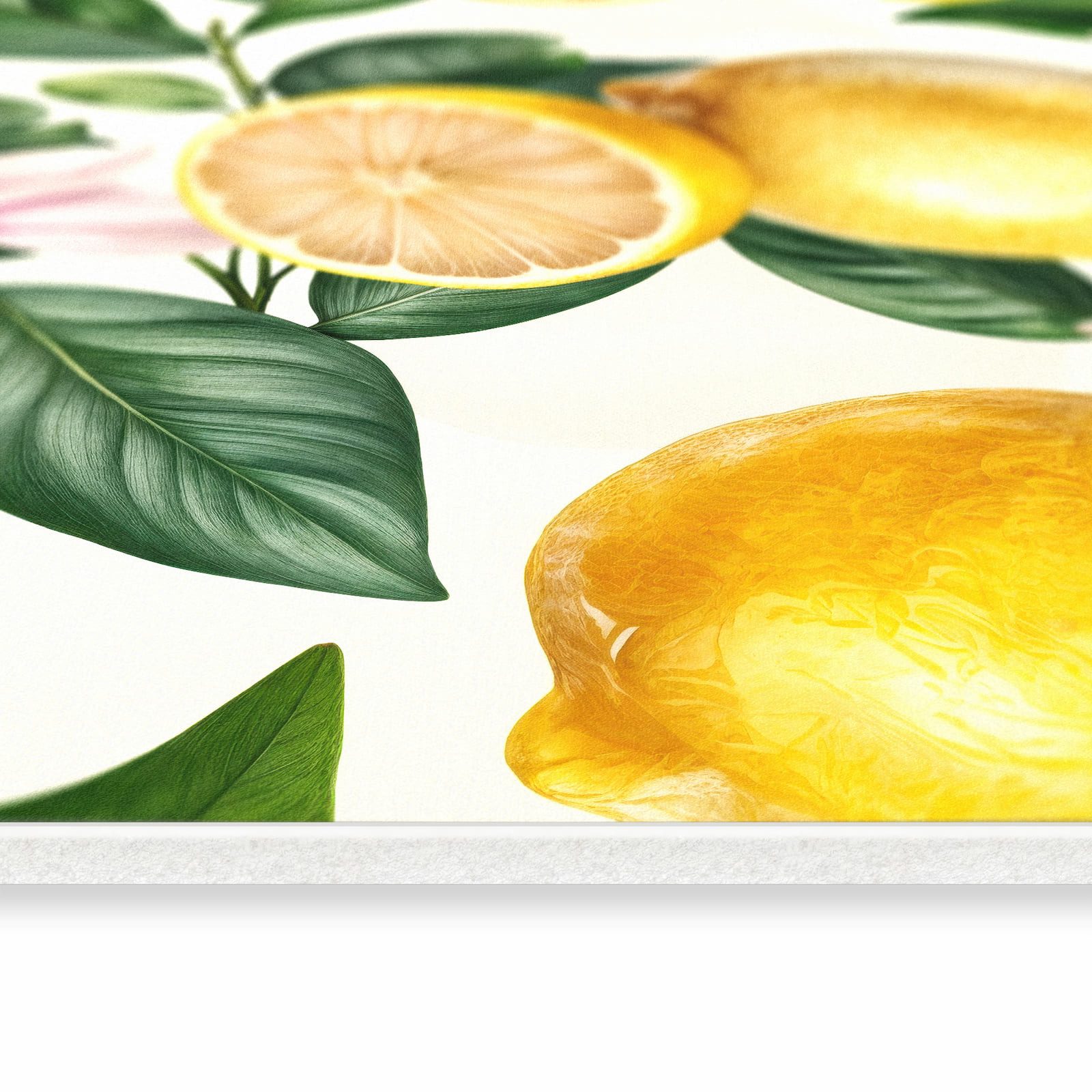 Primedeco Küchenläufer Küchenteppich Zitronen und Blüten, Rechteckig, Höhe: 3 mm, rutschfest, waschbar & pflegeleicht – Bild 4 von 5