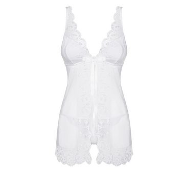 Obsessive Negligé Babydoll Etheria Braut Chemise inkl. String Negligee in weiß
