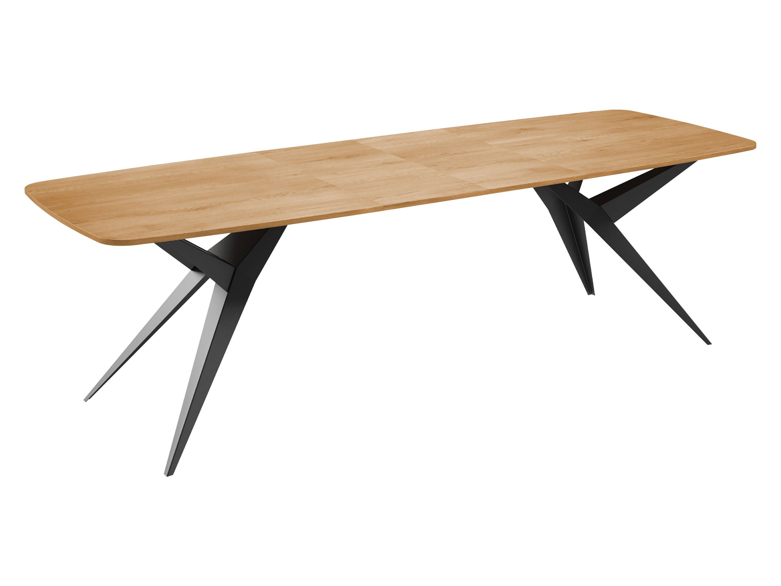 MIRJAN24 Esstisch Axis (Ausziehbarer), 160-236x90x76 cm, Beine aus Stahl