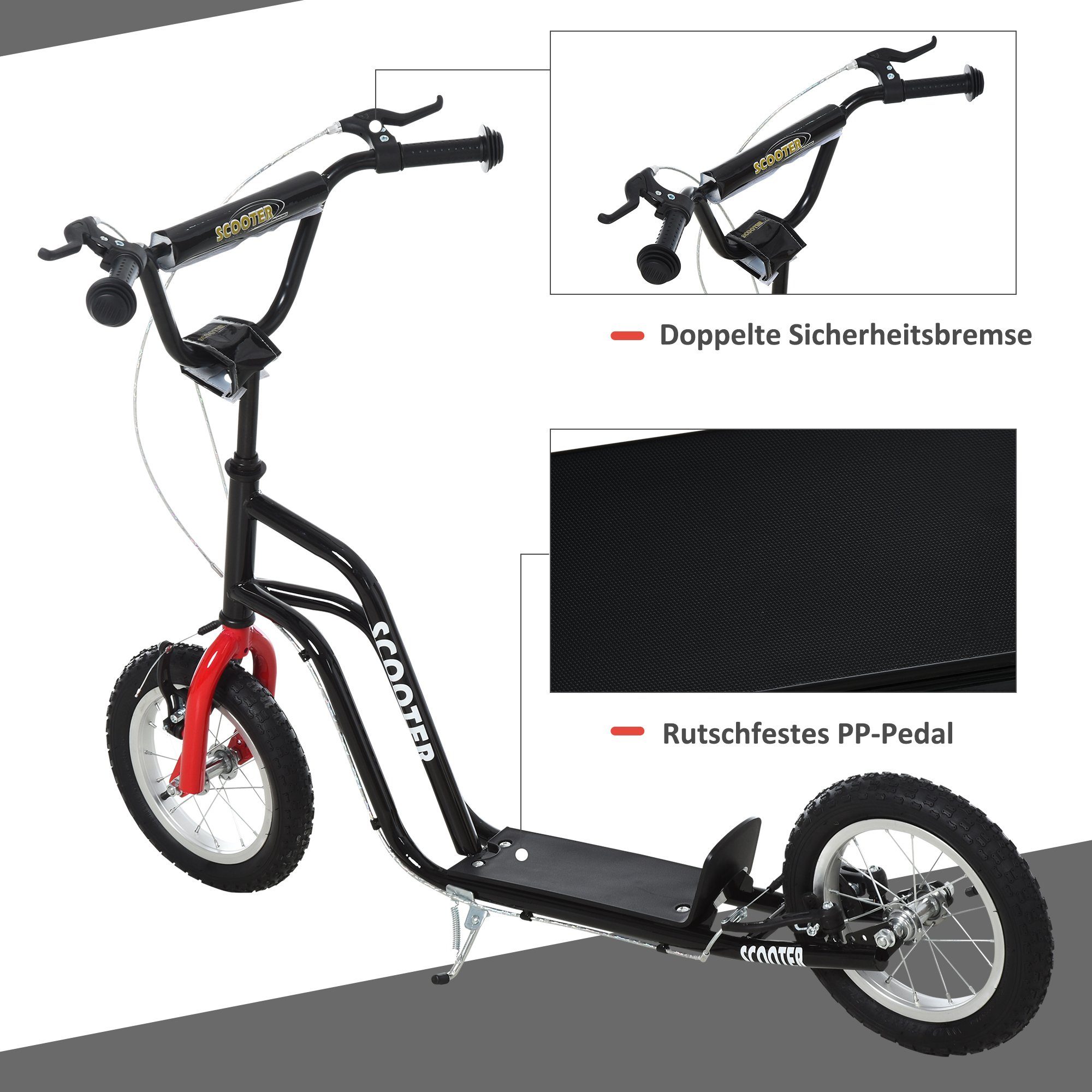 Clanmacy Cityroller Kinderoller Scooter Klappbar Kinderscooter Hoehenverstellbar S0law0xp