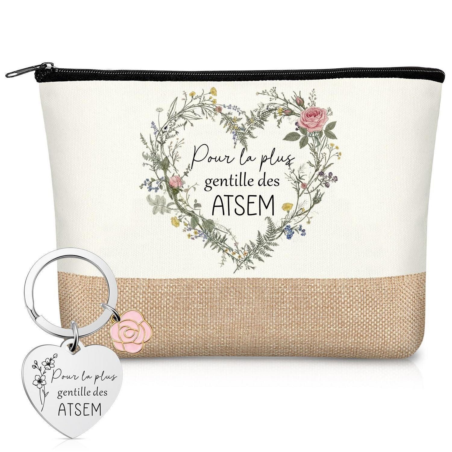 LuxusKollektion Kosmetiktasche Lehrer Geschenkset Kosmetiktasche Schlüsselanhänger