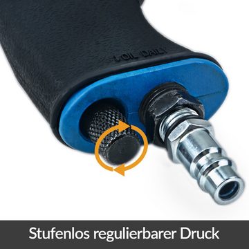 Deuba Druckluftgeräte-Set Deuba, Druckluft Nadelentroster inkl. Ersatzkopf 4000 U/min bis 260 l/min