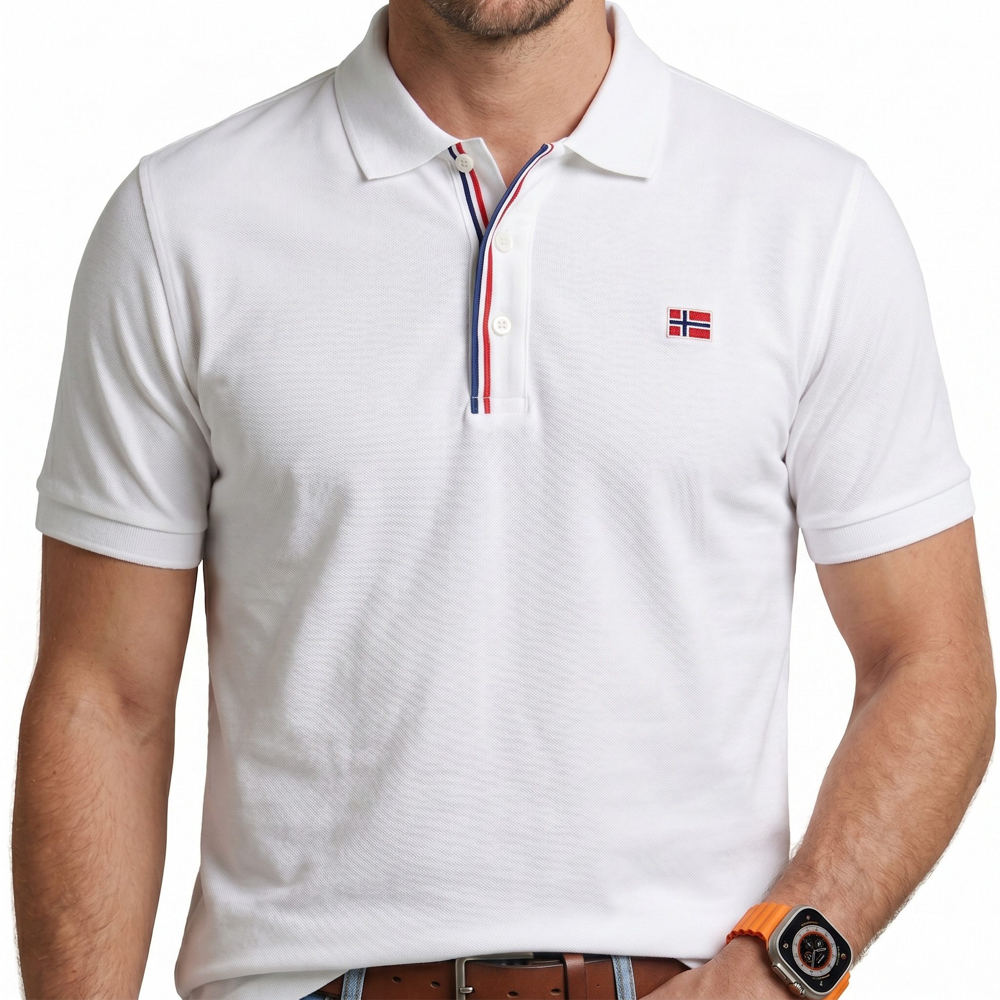 Geographical Norway Poloshirt Herren Poloshirt Kurzarm 100% Baumwolle Piqué Regular Fit
