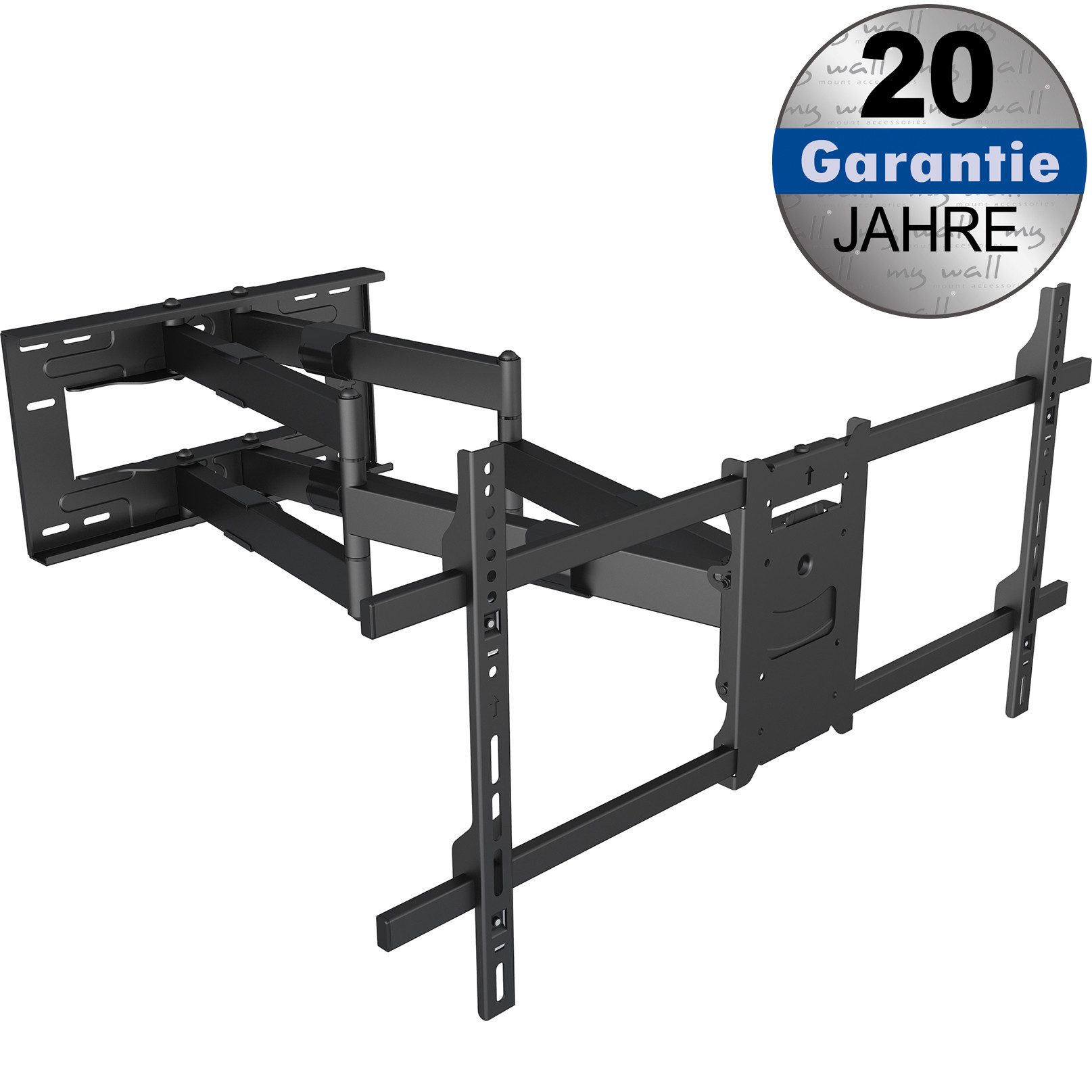 my wall TV-Wandhalterung H27-2XL, (bis 80 Zoll, Vollbewegliche XL Wandhalter für LCD TV)