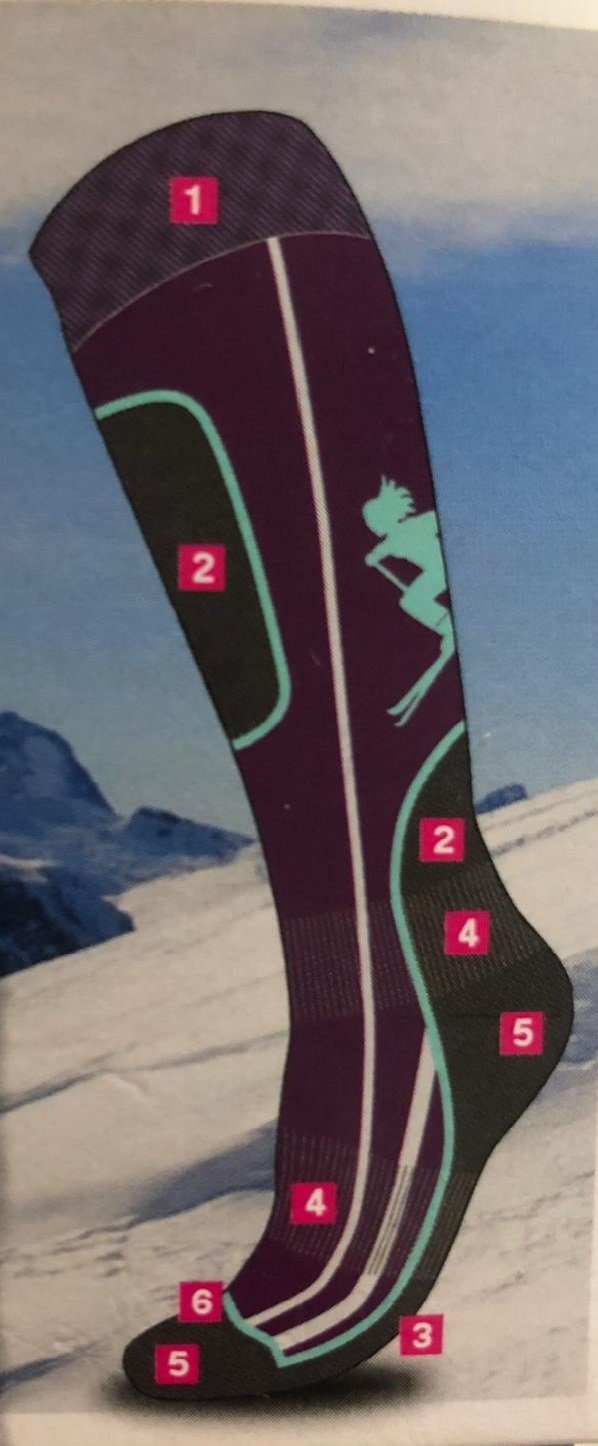 Schneestrümpfe Thermosohle Skistrümpfe crivit Thermosocken Thermostrümpfe Socken crivit