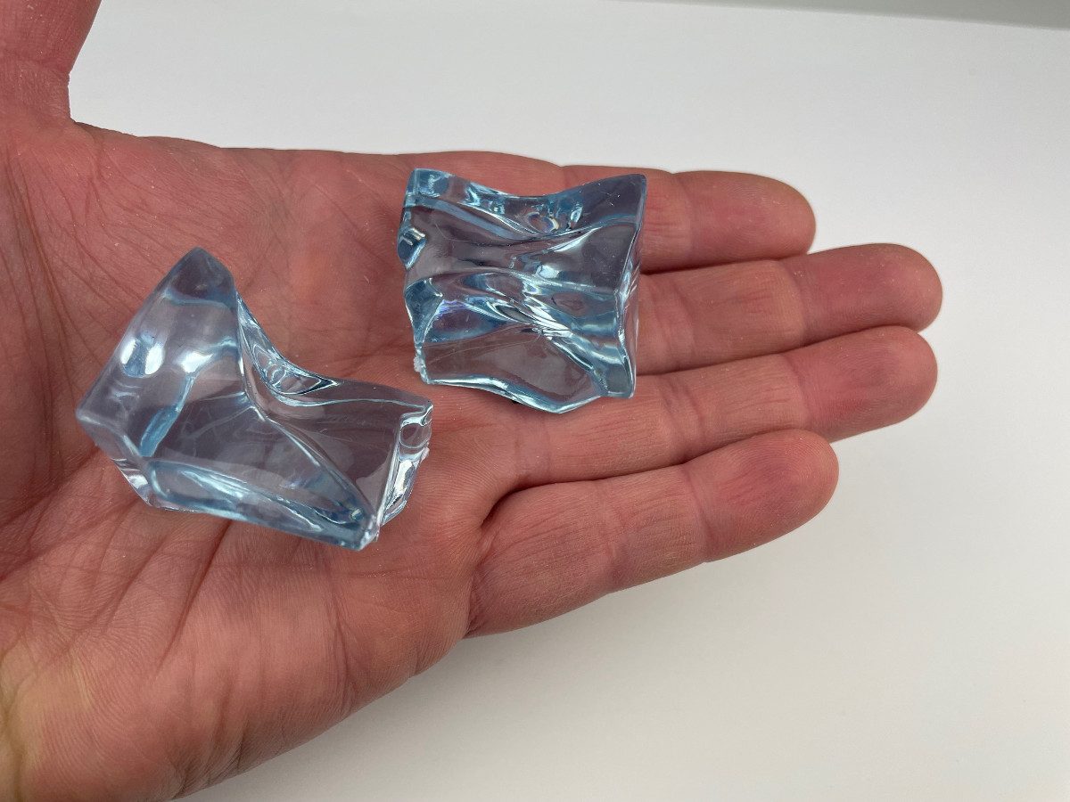 Goodymax Streudeko Kristall-Eis 36 mm Eisblau 10 Stück, künstliche Eiswürfel Ziersteine Dekosteine Edelsteine Dekoeis