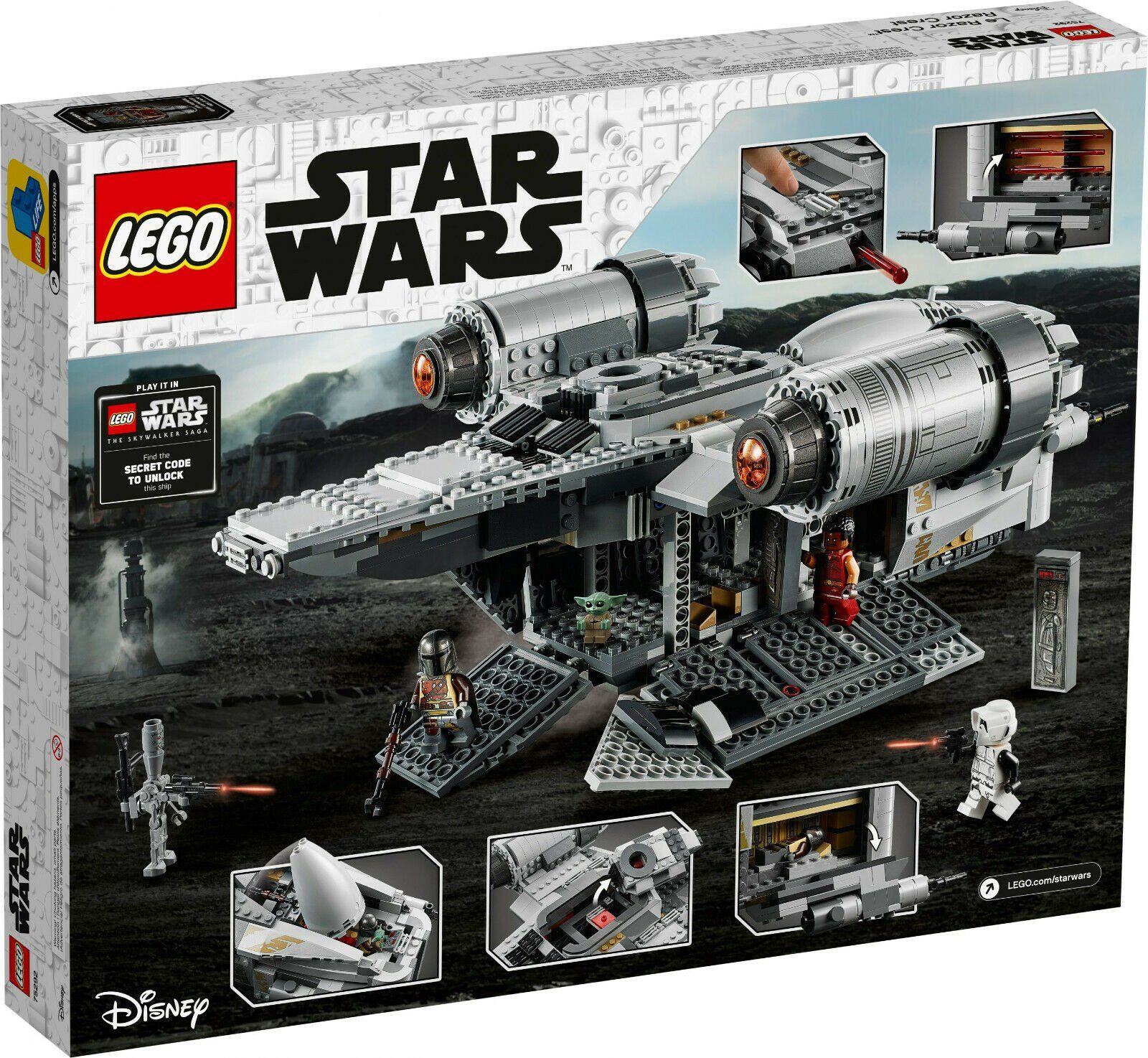 LEGO® STAR WARS™ 75292 The Mandalorian™ Transporter des Kopfgeldjägers Spielbausteine, (1032 St)