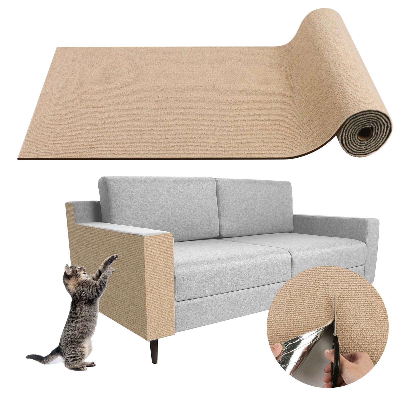 OKWISH Kratzmatte 100x40 CM Selbstklebend Kratzteppich günstig online kaufen