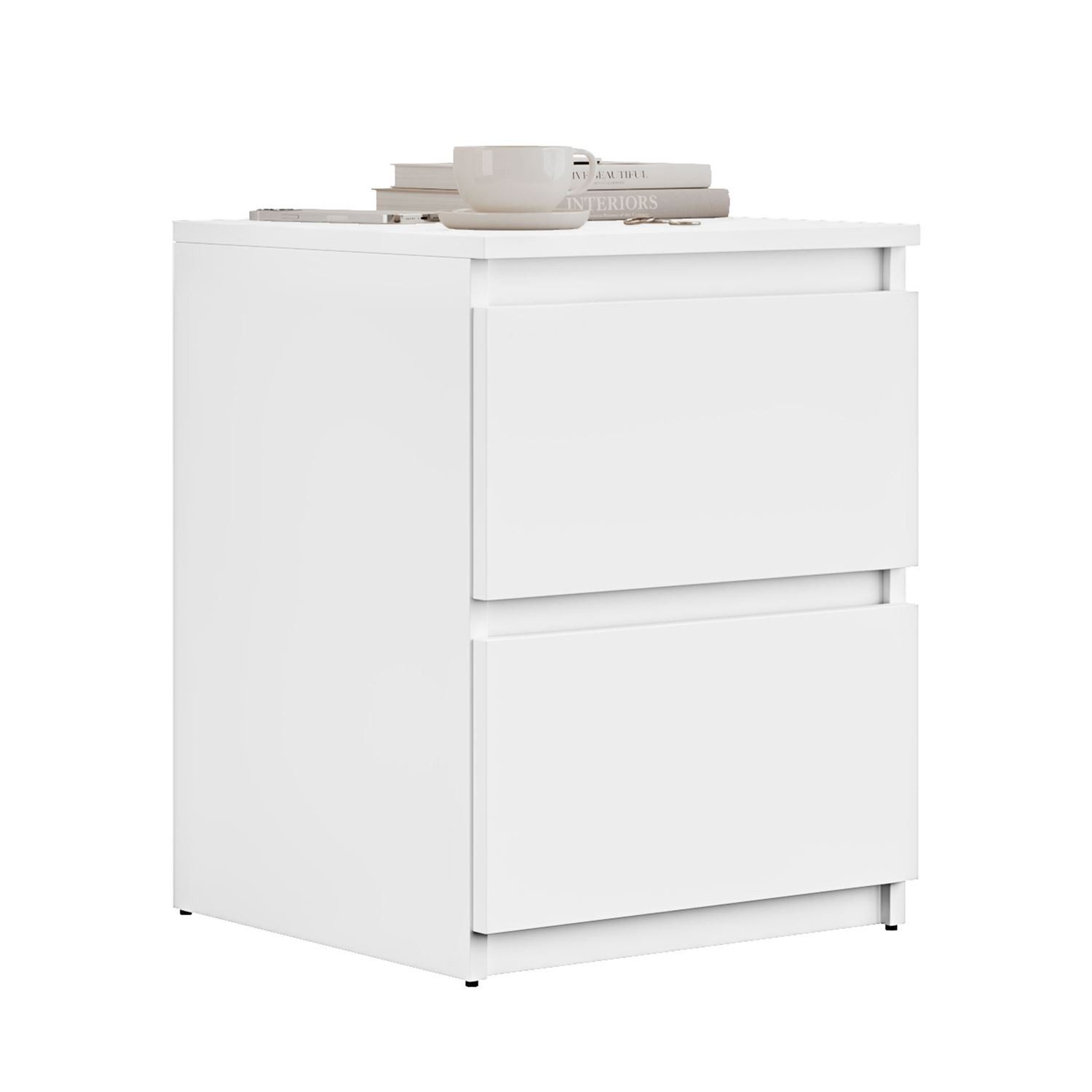 Lookway Nachttisch HANA W2 mit Schubladen (1x Nachttisch), Breite: 40 cm