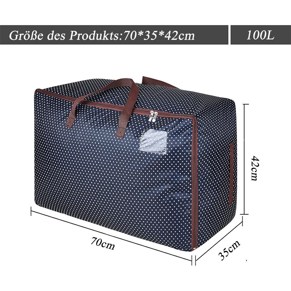 NUODWELL Aufbewahrungsbox 100L Unterbettkommode,Wasserdichte Umzugstasche m günstig online kaufen