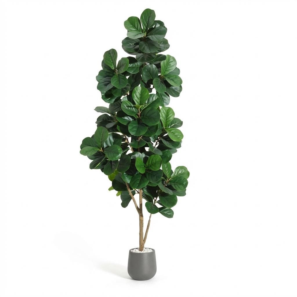 Kunstbaum Künstlicher Geigenblatt-Feigenbaum, Kunstpflanzen,künstlicher Baum, GarveeMore, Höhe 210 cm