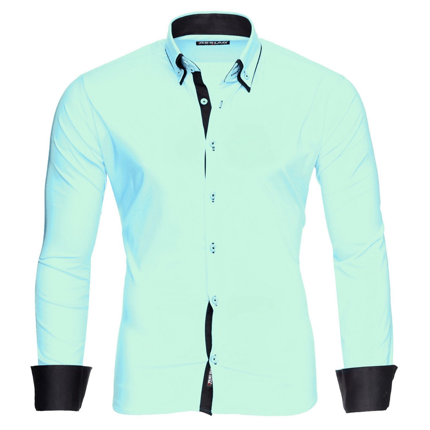 Reslad Langarmhemd Reslad Herren Langarm Hemd Alabama RS-7050 (Herrenhemd) günstig online kaufen